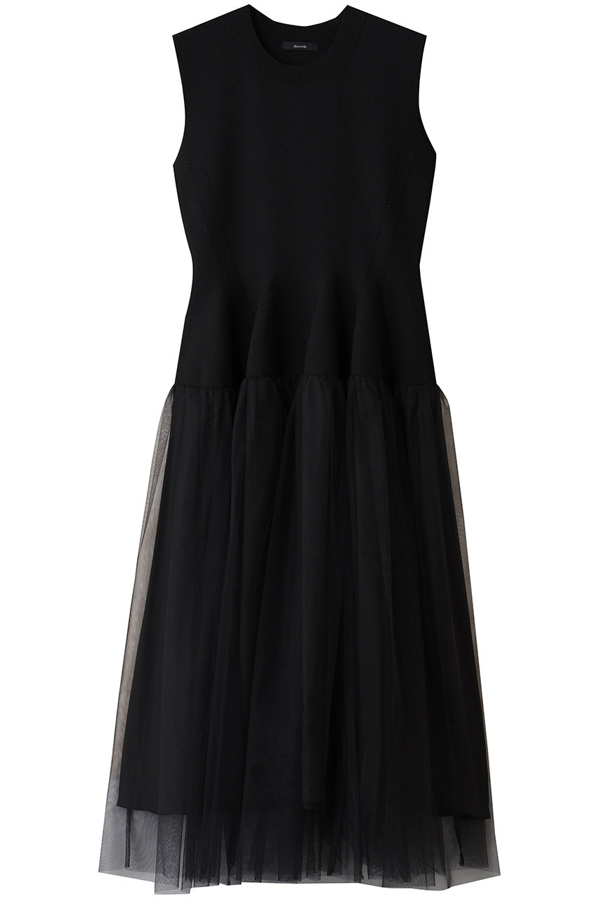 allureville ドッキングタックフレアワンピース (ブラック, 2) アルアバイル ELLE SHOP allureville ドッキングタックフレアワンピース (ブラック, 2) アルアバイル ELLE SHOP