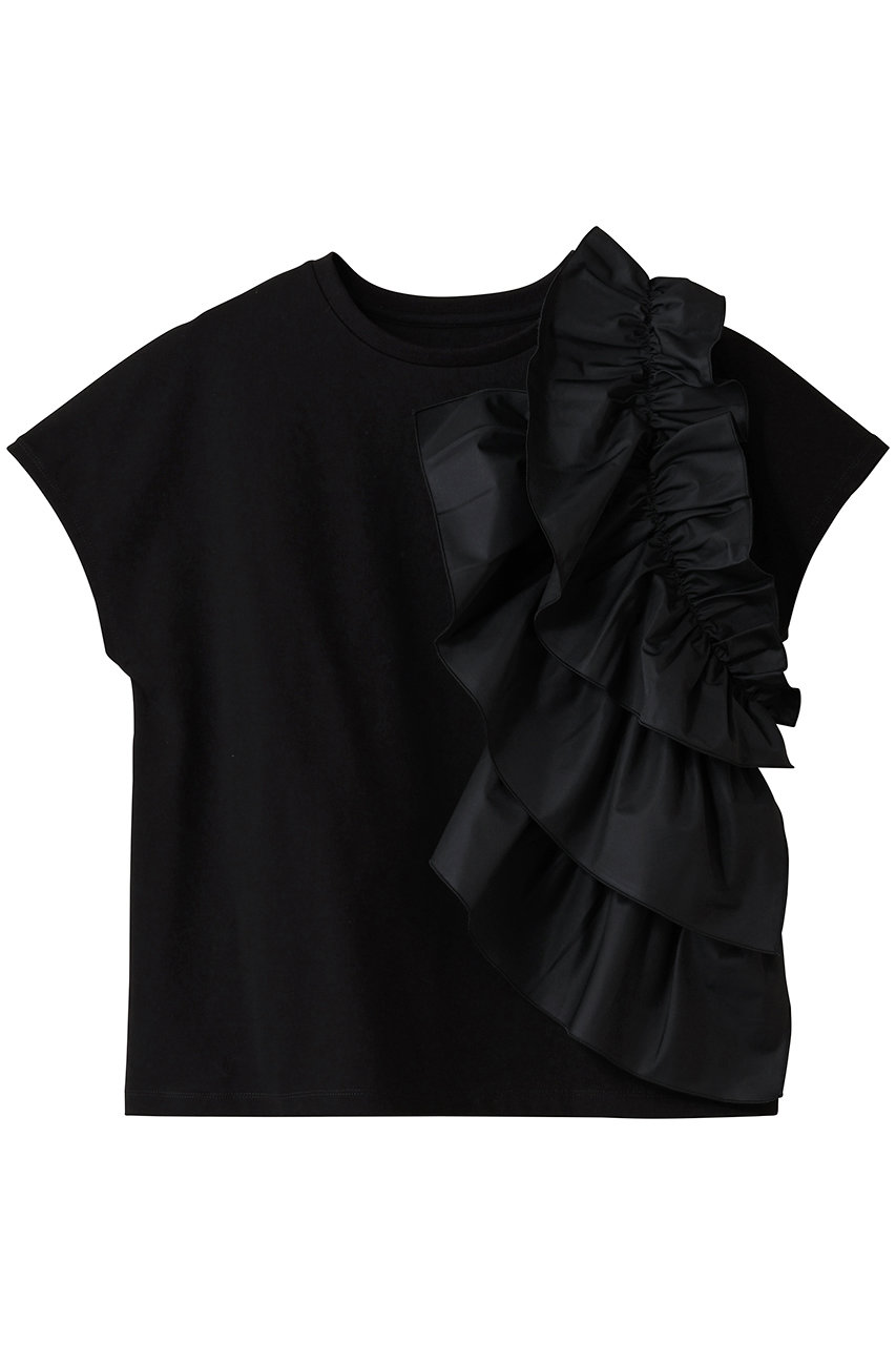 allureville 【Loulou Willoughby】ギャザーレイヤーTシャツ A (ブラック, 2) アルアバイル ELLE SHOP allureville 【Loulou Willoughby】ギャザーレイヤーTシャツ A (ブラック, 2) アルアバイル ELLE SHOP