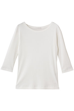 アルアバイル/allurevilleのテレコ3/4SLボートネックプルオーバー(110100/110103)