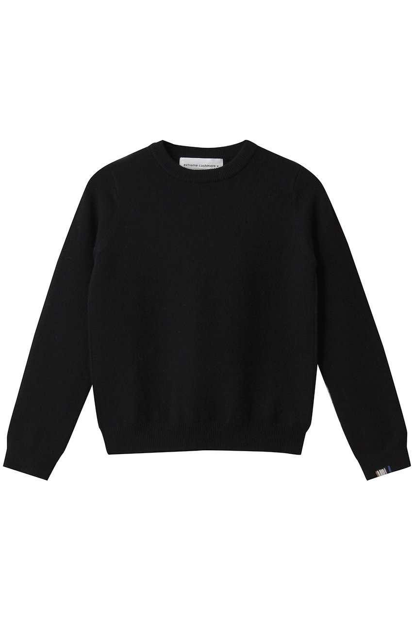 allureville 【extreme cashmere】KID CREWNECK (ブラック, F) アルアバイル ELLE SHOP