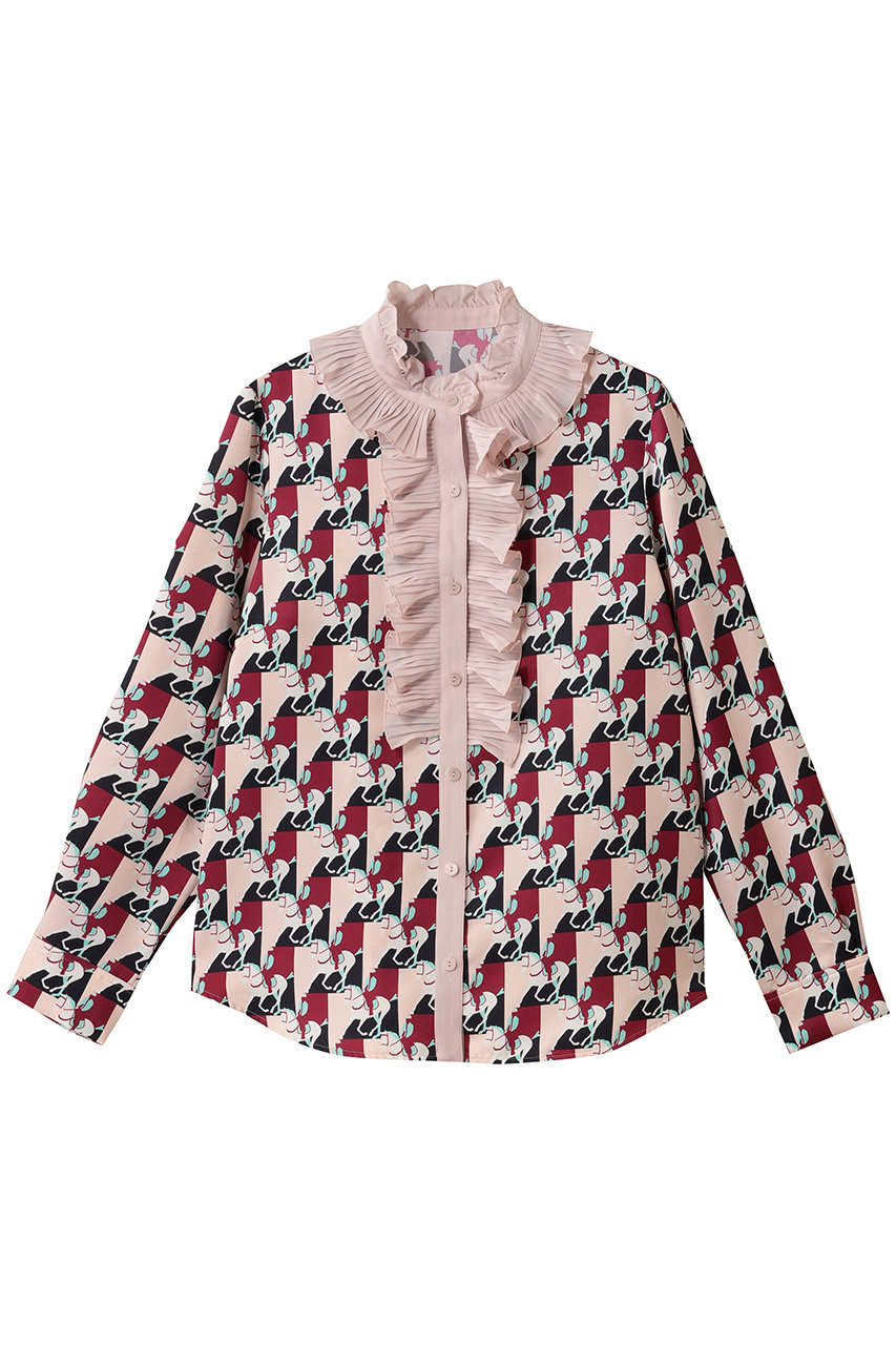 【Loulou Willoughby】ホースジオメトリックPTブラウス