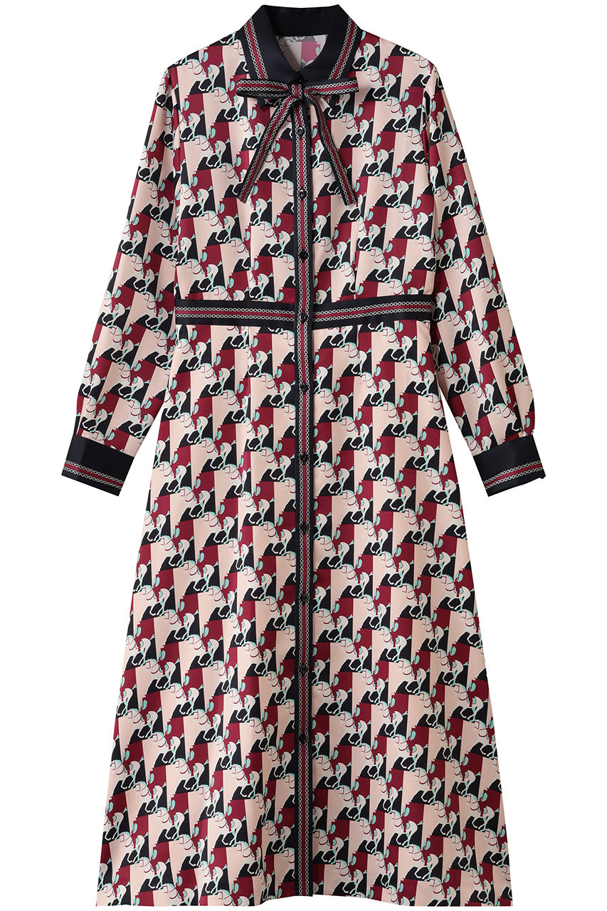 allureville 【Loulou Willoughby】ホースジオメトリックPTシャツワンピース (ピンク, 2) アルアバイル ELLE SHOP allureville 【Loulou Willoughby】ホースジオメトリックPTシャツワンピース (ピンク, 2) アルアバイル ELLE SHOP