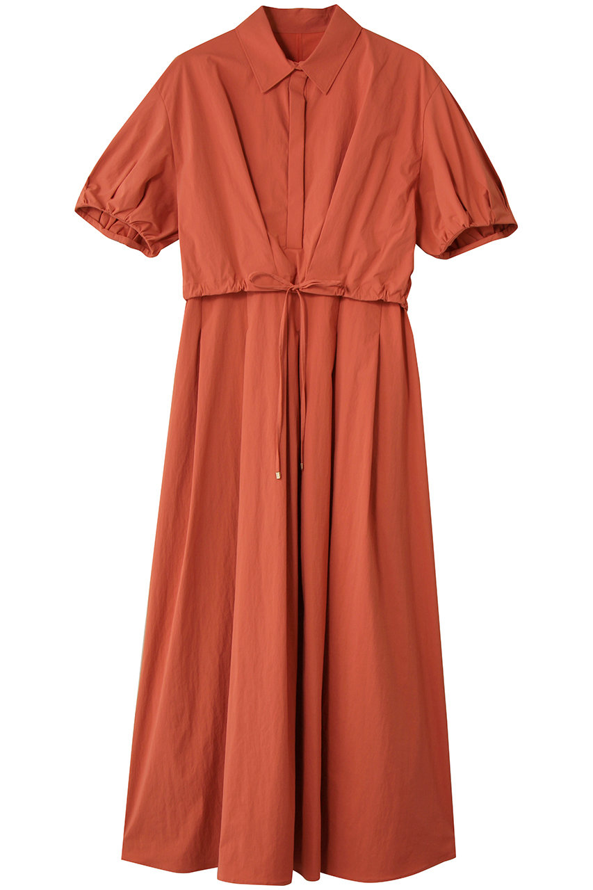 allureville ドロストシャツワンピース (オレンジ, 1) アルアバイル ELLE SHOP