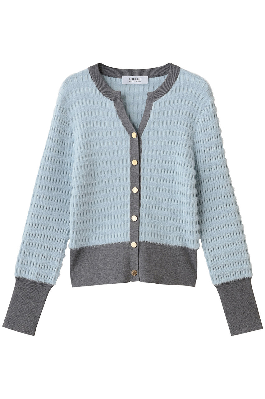 allureville 【Loulou Willoughby】フェーザーボーダーCD A (ブルー系, 2) アルアバイル ELLE SHOP