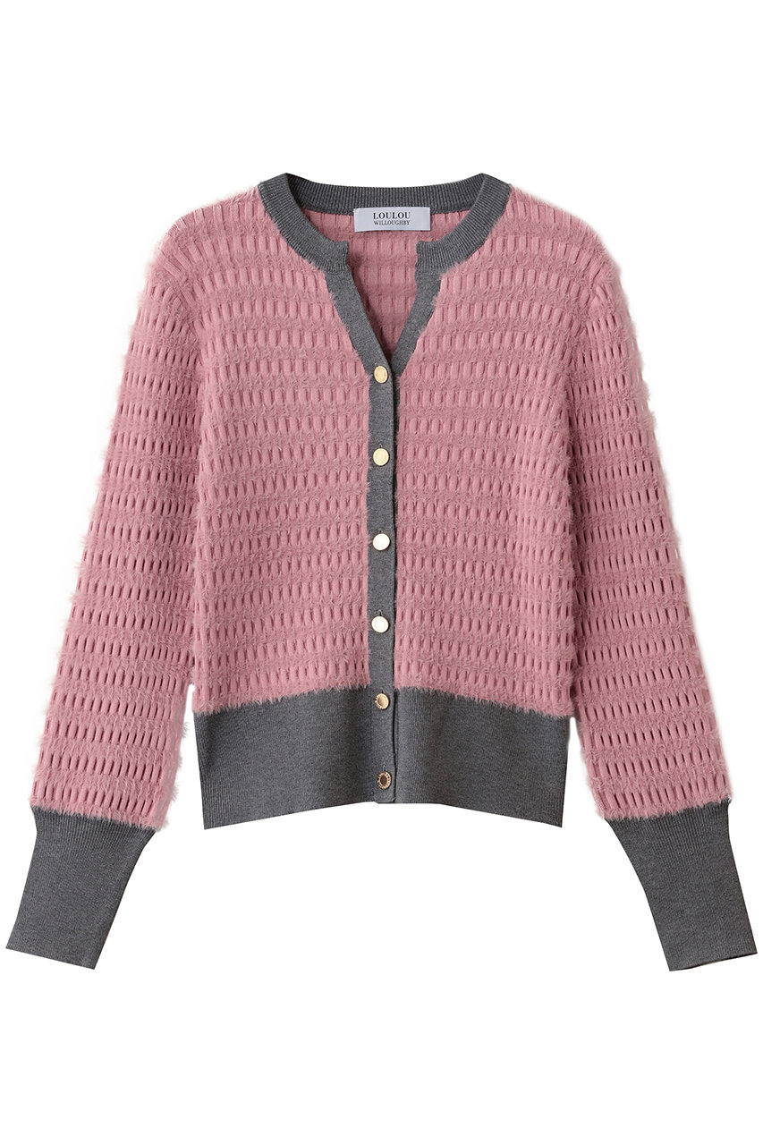 allureville 【Loulou Willoughby】フェーザーボーダーCD A (ピンク, 2) アルアバイル ELLE SHOP