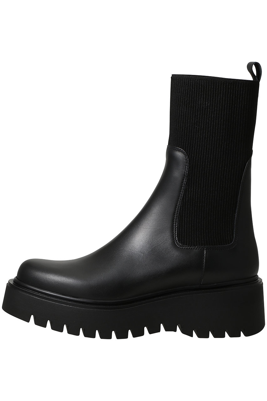 アルアバイル/allurevilleのサイドゴアショートブーツ(ブラック/20252651020-95-380)