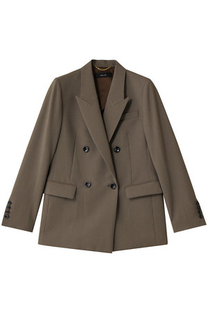 アルアバイル ダブルジャケット ブレザー 麻 リネン ブラウン 茶色 イタリア アルアバイル ダブルジャケット ブレザー 麻 リネン ブラウン