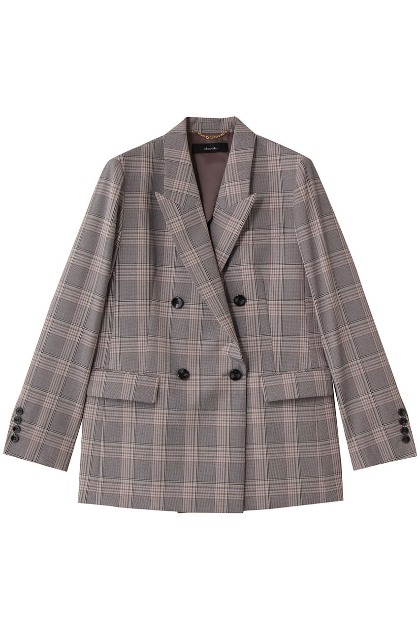 allureville TRストレッチダブルジャケット (ブラウン系, 2) アルアバイル ELLE SHOP allureville TRストレッチダブルジャケット (ブラウン系, 2) アルアバイル ELLE SHOP