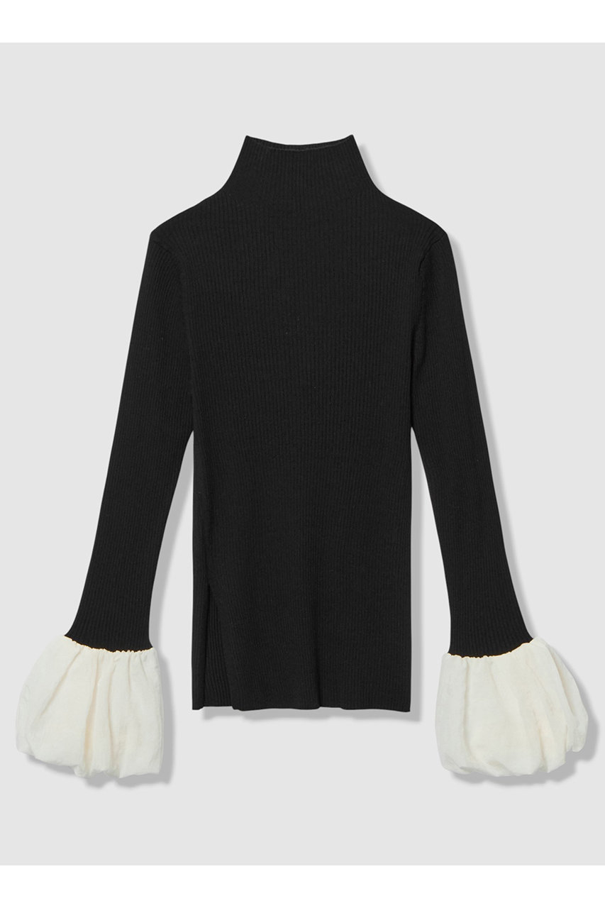 タフタバルーンスリーブコンビプルオーバー