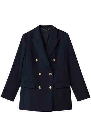 アルアバイル ルルウィルビー リネンストレッチノーカラーダブル