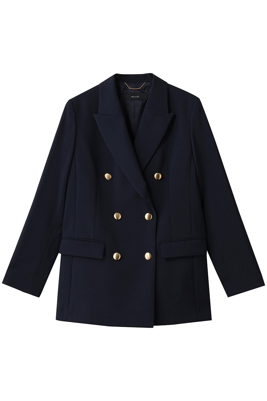 allureville リオペルダブルブレストジャケット (ネイビー, 2) アルアバイル ELLE SHOP