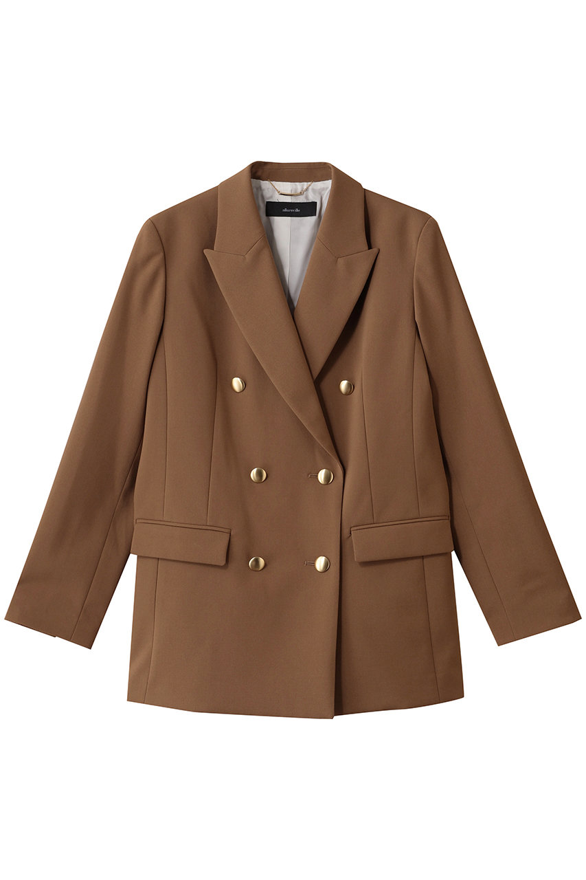 allureville リオペルダブルブレストジャケット (キャメル, 2) アルアバイル ELLE SHOP