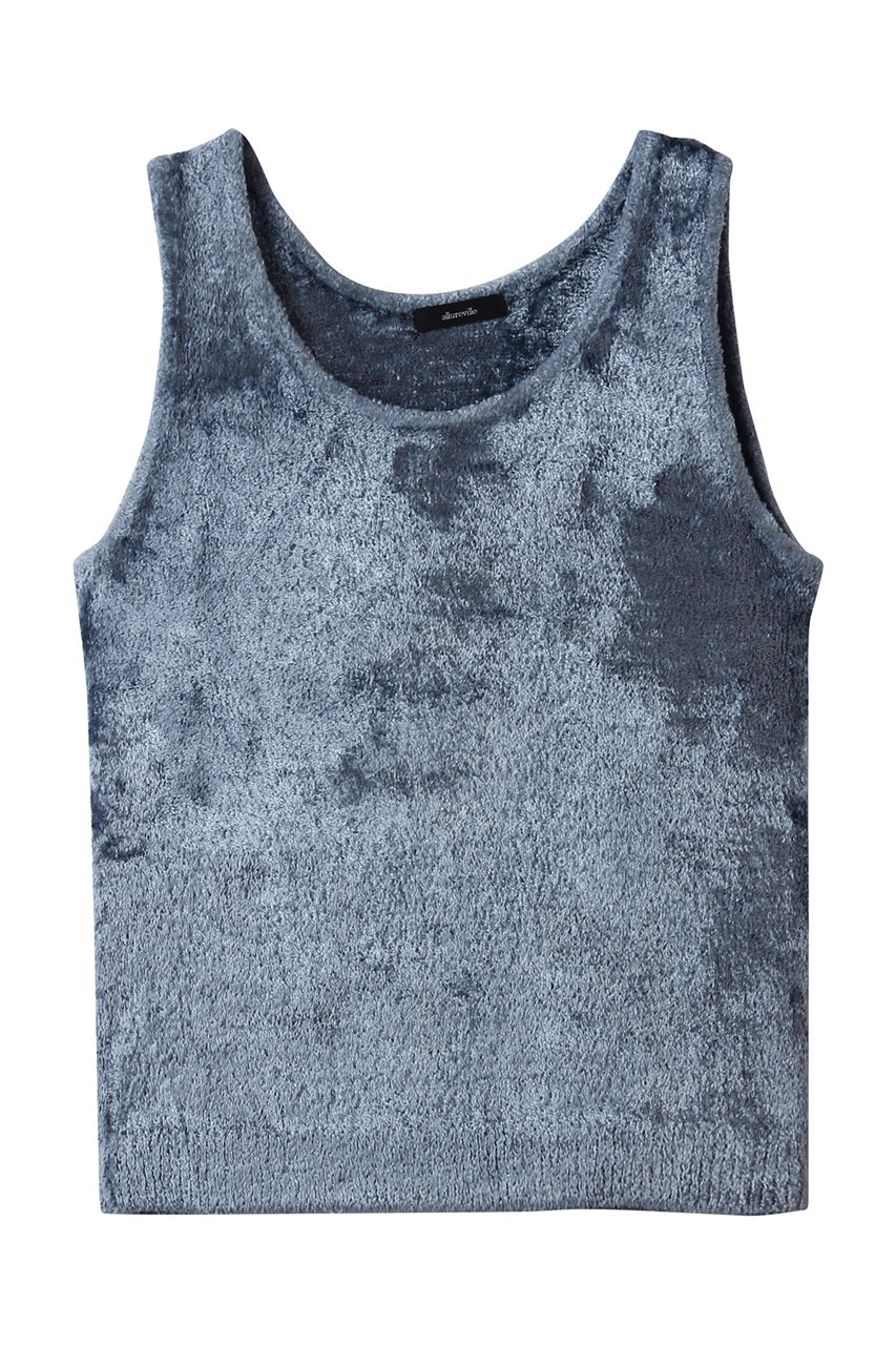 アルアバイル/allurevilleのベロアタンクプルオーバー(ライトブルー/20252016180-95-020)