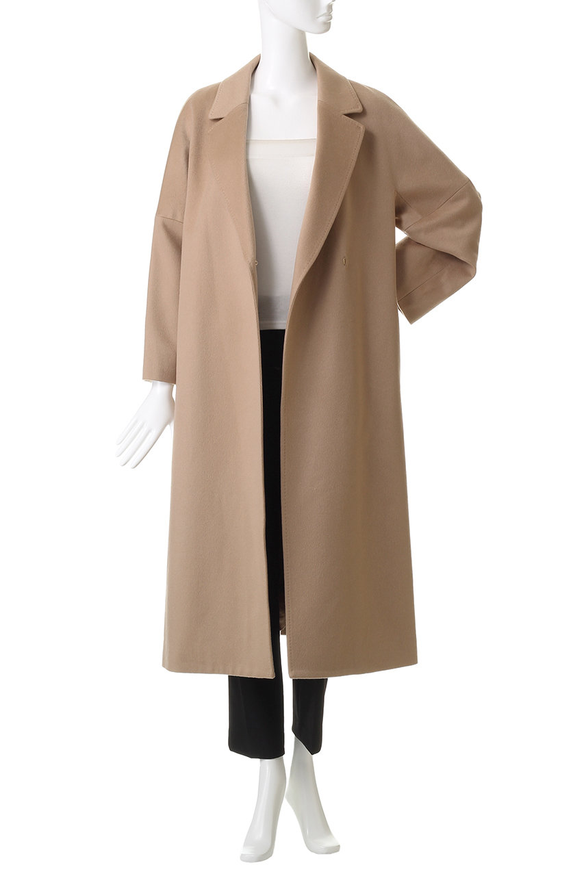 アルアバイル✨近年モデル　カシミヤビーバーコート　ライトベージュ　M　現行 allureville(アルアバイル)｜カシミヤビーバーCO/ベージュ の通販