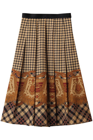 アルアバイル/allurevilleの【Loulou Willoughby】エンブレムチェックスカート(110700/110703)