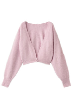 アルアバイル/allurevilleの【Loulou Willoughby】カシミヤブレンドファー加工V カーディガン(110300/110303)