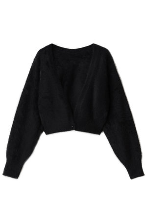 アルアバイル/allurevilleの【Loulou Willoughby】カシミヤブレンドファー加工V カーディガン(110300/110303)