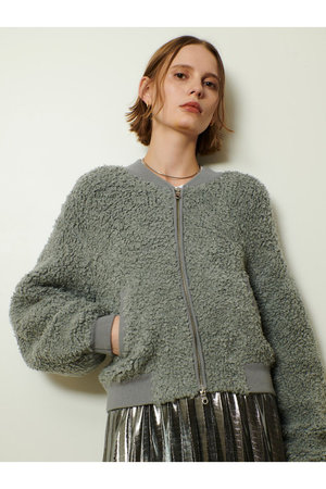 アルアバイル/allurevilleのニットボアブルゾン(110800/110802)