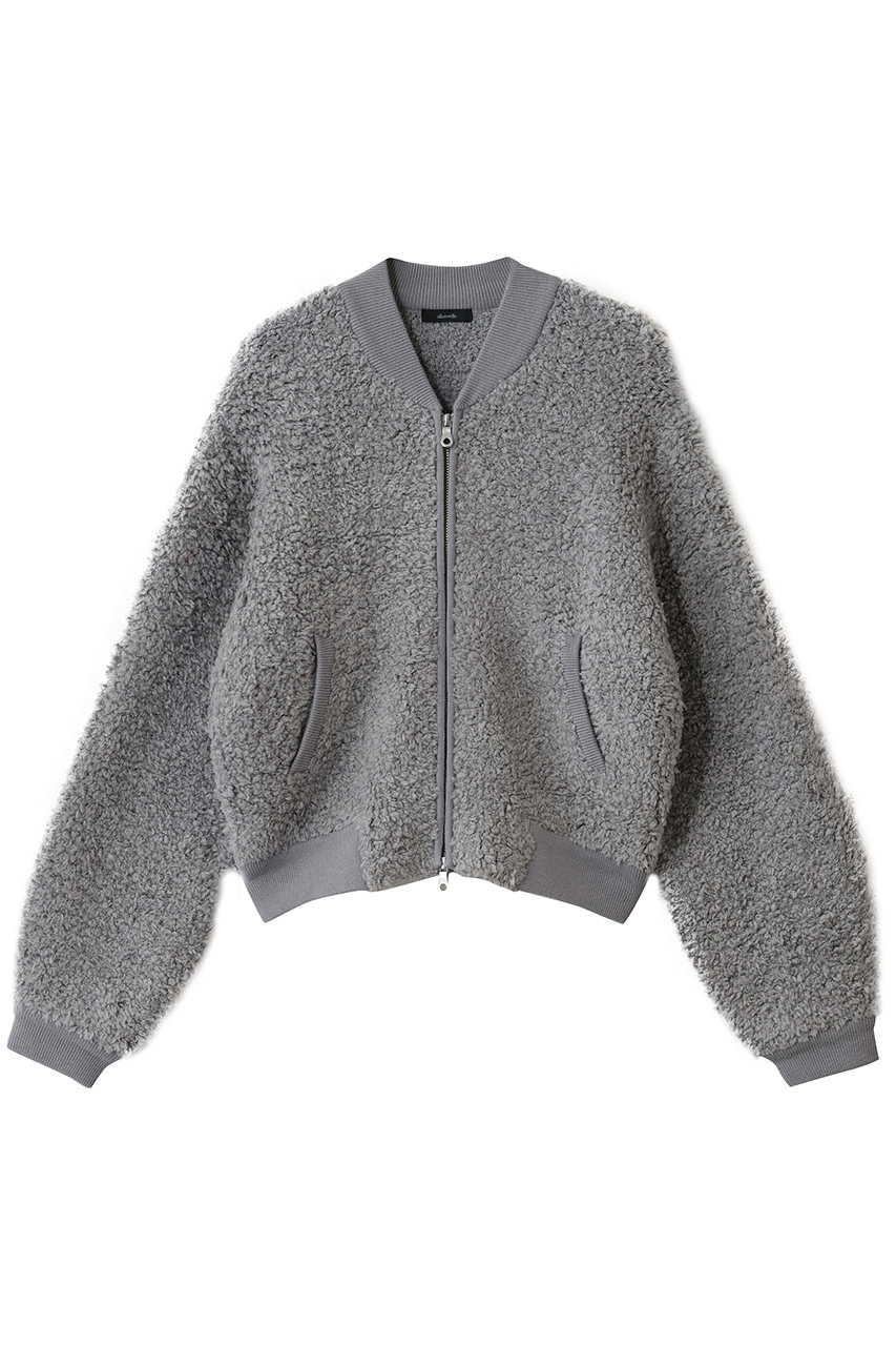 アルアバイル/allurevilleのニットボアブルゾン(グレー/20252019080-92-020)