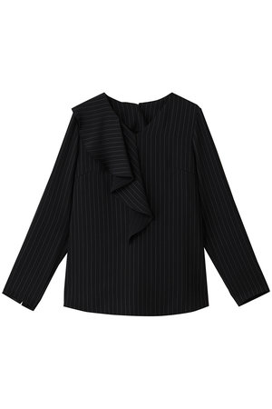 アルアバイル/allurevilleの【Loulou Willoughby】ラッフルスカーフブラウス(110400/110403)