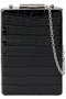 【Loulou Willoughby】PORTRAIT CROCO CLUTCH アルアバイル/allureville ブラック
