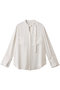 ブライトツイルアシメボウブラウス アルアバイル/allureville オフホワイト