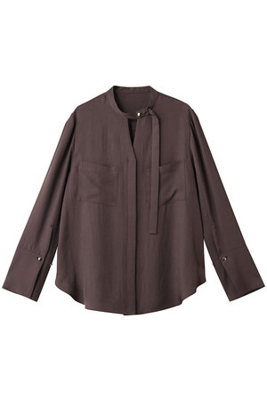 アルアバイル/allurevilleのブライトツイルアシメボウブラウス(110400/110403)