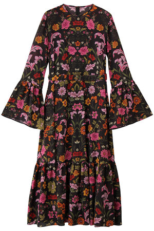 アルアバイル/allurevilleの【Loulou Willoughby】シンメトリーフラワーPTワンピース(110500/110503)