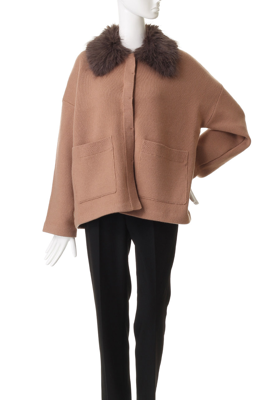 allureville(アルアバイル)｜【Loulou Willoughby】ファー衿ニット