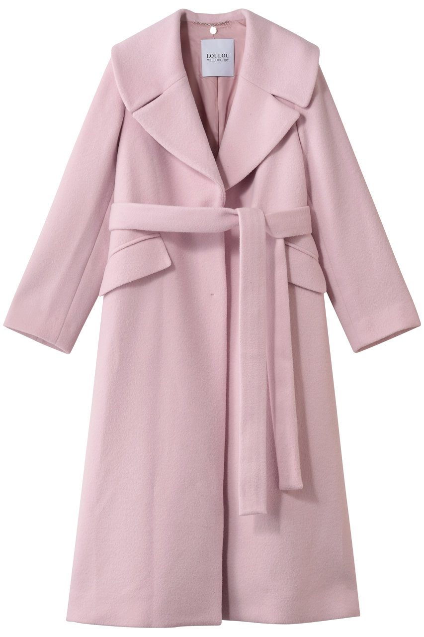 allureville 【Loulou Willoughby】ショートビーバーテーラーコート (ピンク, 1) アルアバイル ELLE SHOP