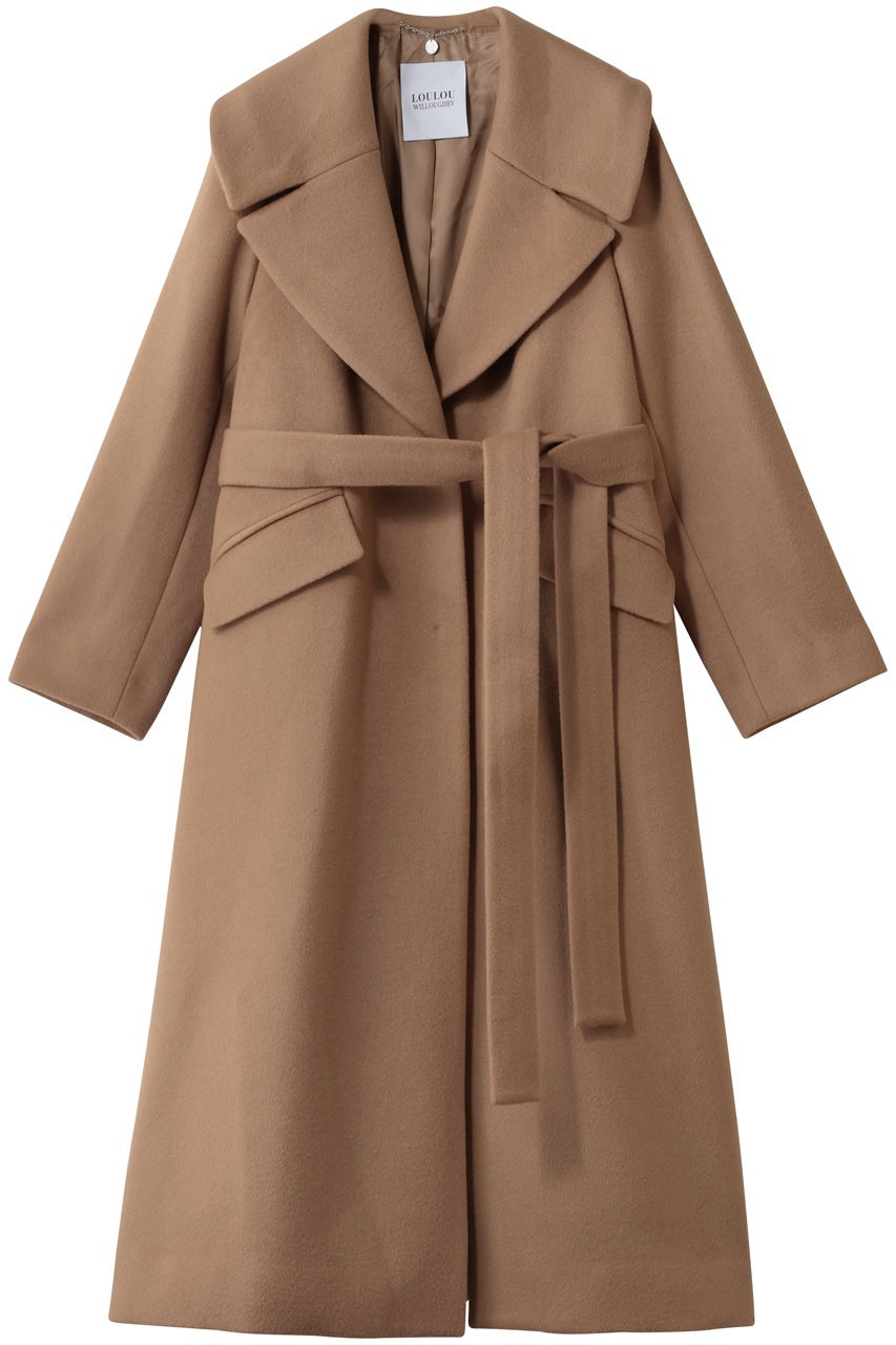 allureville 【Loulou Willoughby】ショートビーバーテーラーコート (キャメル, 1) アルアバイル ELLE SHOP