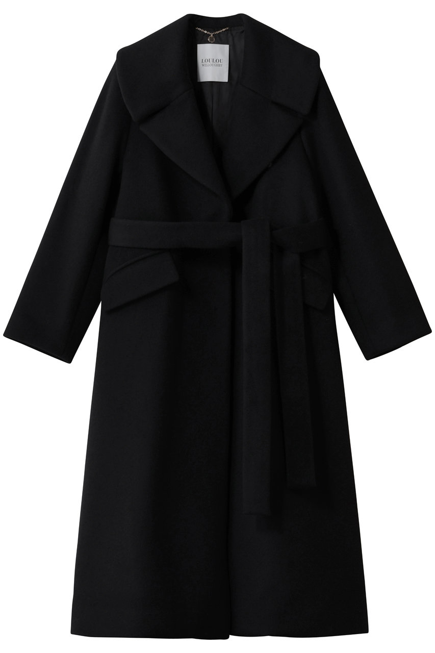 allureville 【Loulou Willoughby】ショートビーバーテーラーコート (ブラック, 1) アルアバイル ELLE SHOP