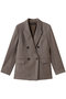 CHIC-TWEEDダブルジャケット アルアバイル/allureville ブラウン