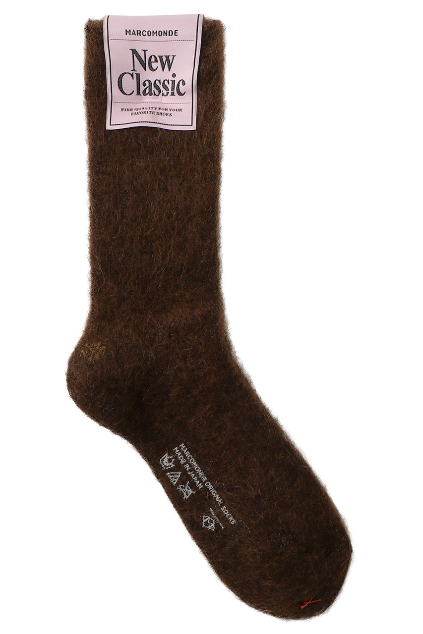 アルアバイル/allurevilleの【MARCOMONDE】 MOHAIR SOCKS(ダークブラウン/22252259080-82-770)