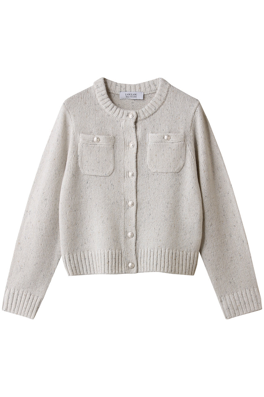 アルアバイル/allurevilleの【Loulou Willoughby】GRAINYラメカーディガン(ホワイト系/21252016300-08-020)