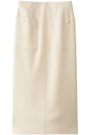 アルアバイル/allurevilleのカラーメルトン釦付タイトスカート A(110700/110703)