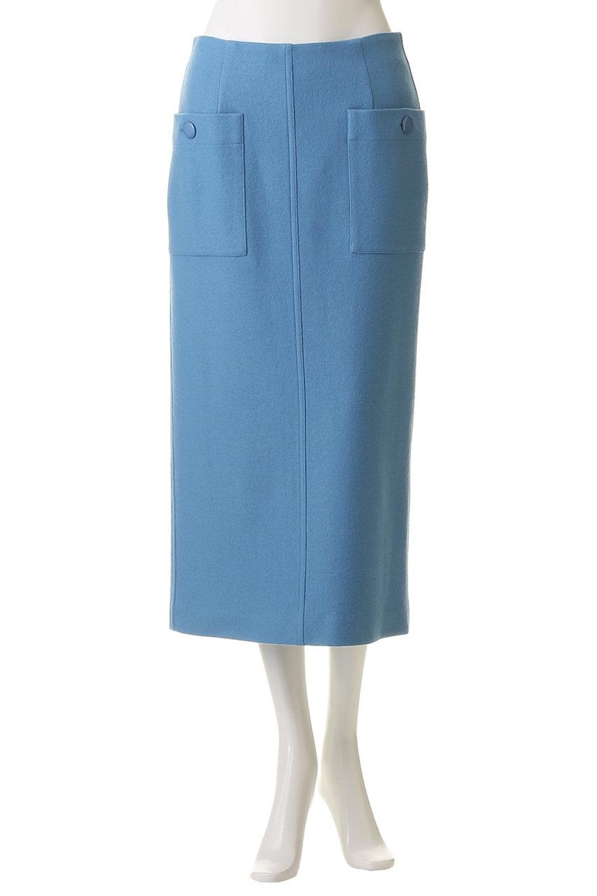 allureville(アルアバイル)｜カラーメルトン釦付タイトスカート A