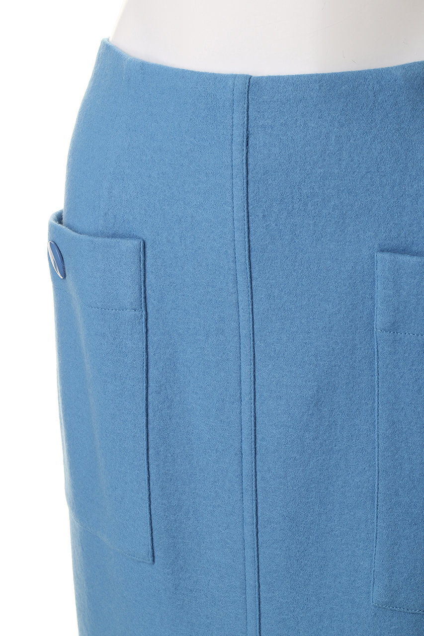 allureville(アルアバイル)｜カラーメルトン釦付タイトスカート A