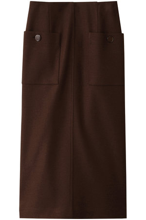 アルアバイル/allurevilleのカラーメルトン釦付タイトスカート A(110700/110703)