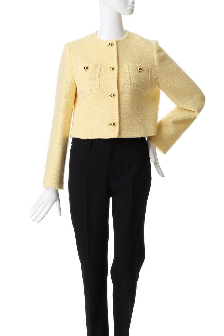 allureville(アルアバイル)｜ブークレーノーカラージャケット/オフ