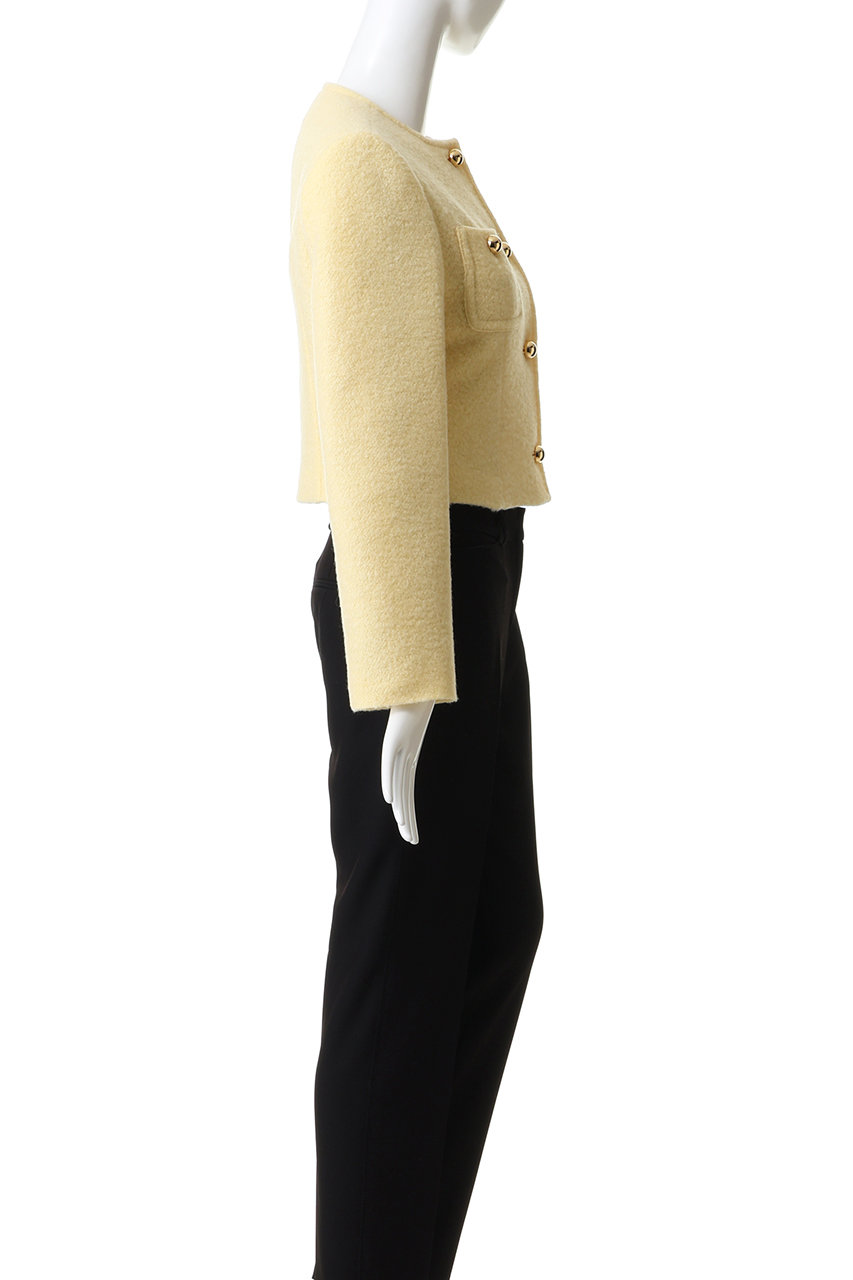 allureville(アルアバイル)｜ブークレーノーカラージャケット/オフ