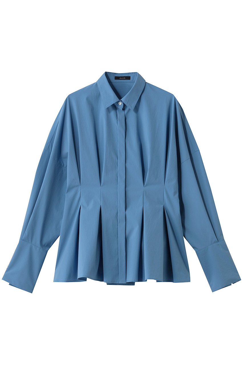 アルアバイル/allurevilleのフレアカフスタックブラウス(ブルー/20261013610-61-020)