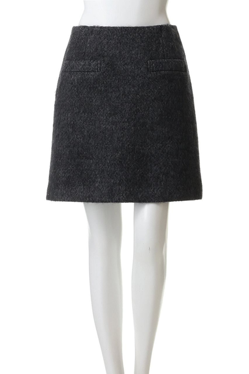 allureville(アルアバイル)｜モヘヤシャギーミニスカート A/オフ