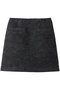 モヘヤシャギーミニスカート A アルアバイル/allureville チャコールグレー