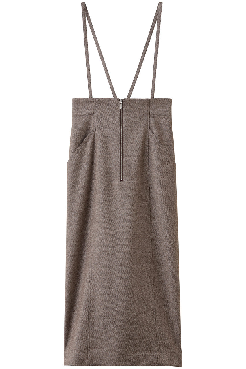 アルアバイル/allurevilleのシックツィードツイルサロペスカート(ブラウン/20252011830-95-020)