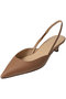 ◇ポインテッドスリングバック アルアバイル/allureville キャメル