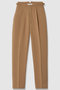 【LOULOU WILLOUGHBY】ハイバックテーパードパンツ アルアバイル/allureville キャメル