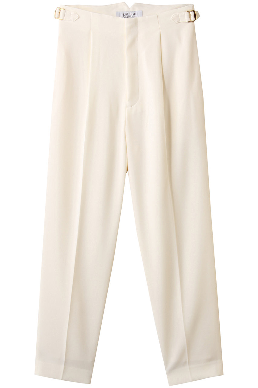 アルアバイル/allurevilleの【LOULOU WILLOUGHBY】ハイバックテーパードパンツ(オフホワイト/21252012050-84-020)
