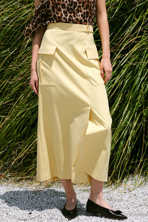 アルアバイル/allurevilleのツイルストレッチサファリスカート(110700/110703)