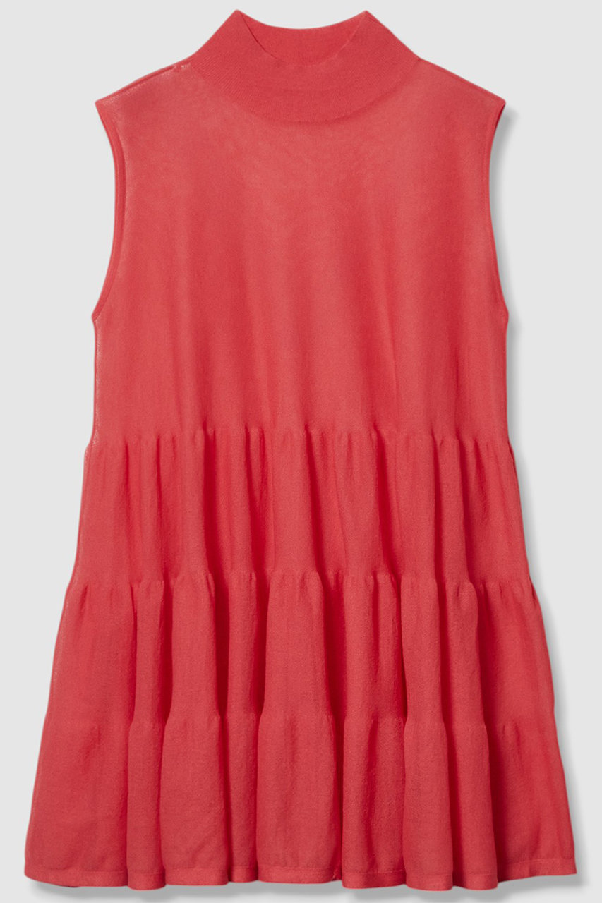 アルアバイル/allurevilleのシアーティアードチュニック(レッド/20252016060-43-020)